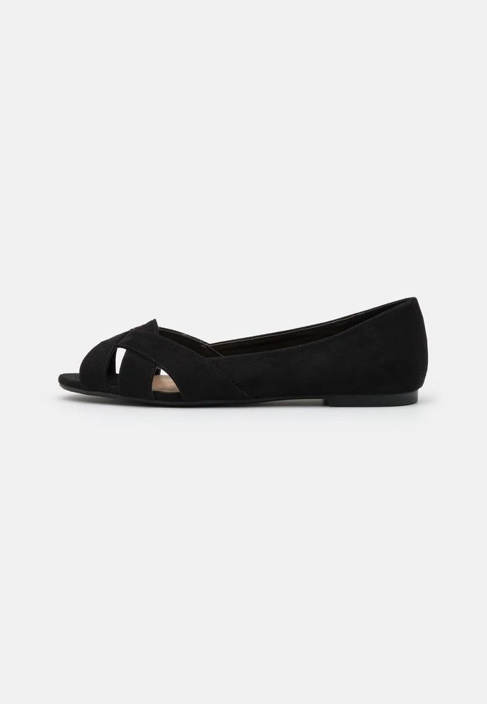 Ballerine ANNA FIELD Anna Field Peeptoe Ballet Pumps Noir Femme | LQX-6402777